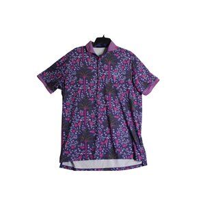 Greyson Hawaiian Floral Performance Golf Polo Shirt Mens Large